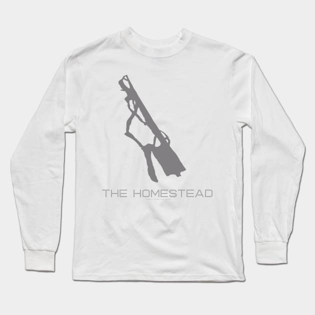 The Homestead Resort 3D Long Sleeve T-Shirt by Mapsynergy